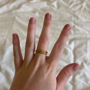 Women's Gold Snake Wraparound Ring